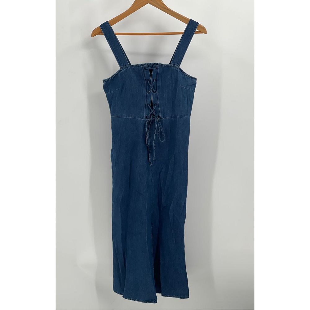 Gap Dress Denim MIDI Women’s Size 2 Blue Tank Corset Top New